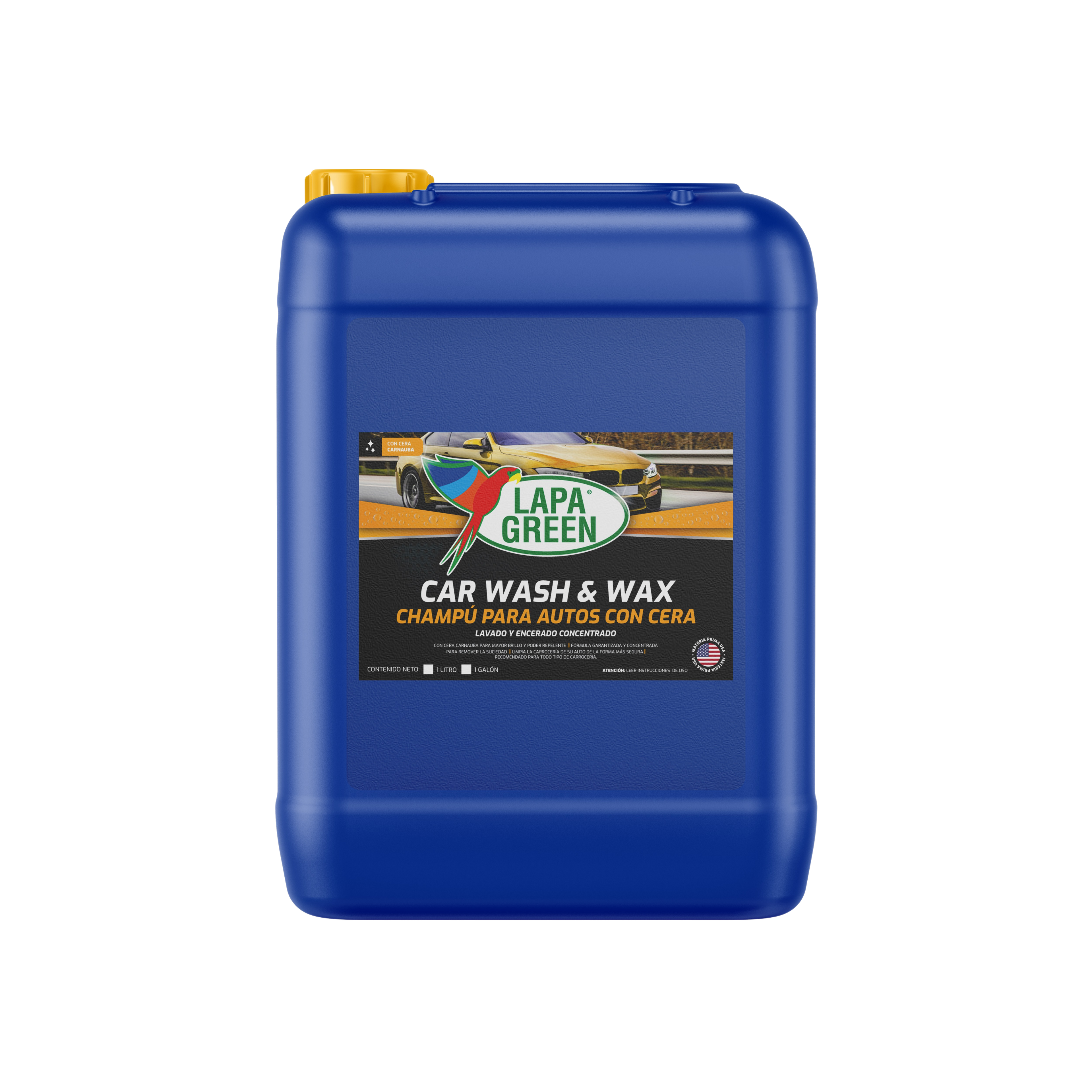 Lapa Green GALÓN CAR WASH & WAX (Champú para Auto con Cera)