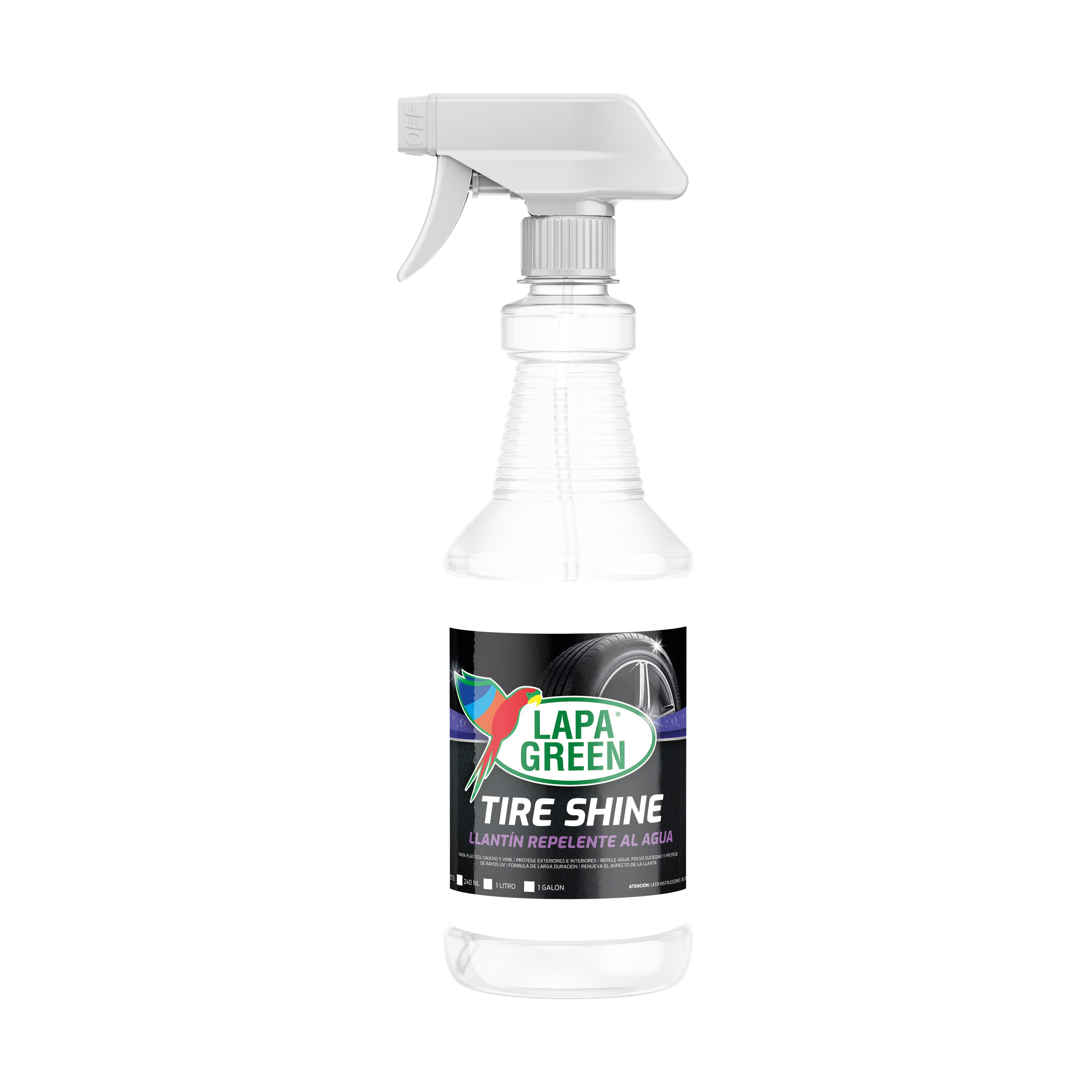 Lapa Green GALÓN TIRE SHINE (Llantin Repelente al Agua)