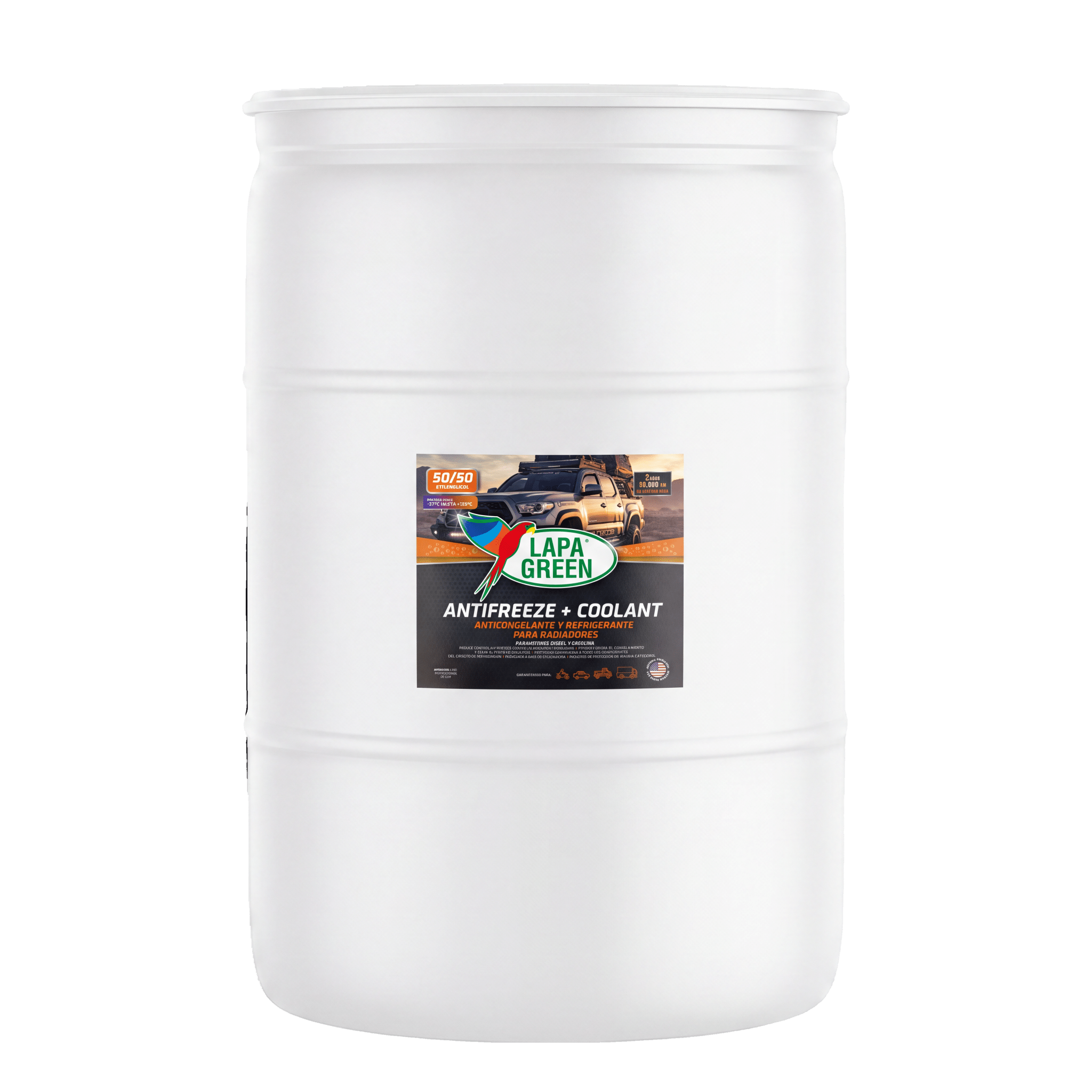 Lapa Green ESTAÑON COOLANT 50/50 ETILENGLICOL NARANJA - Lapa Green