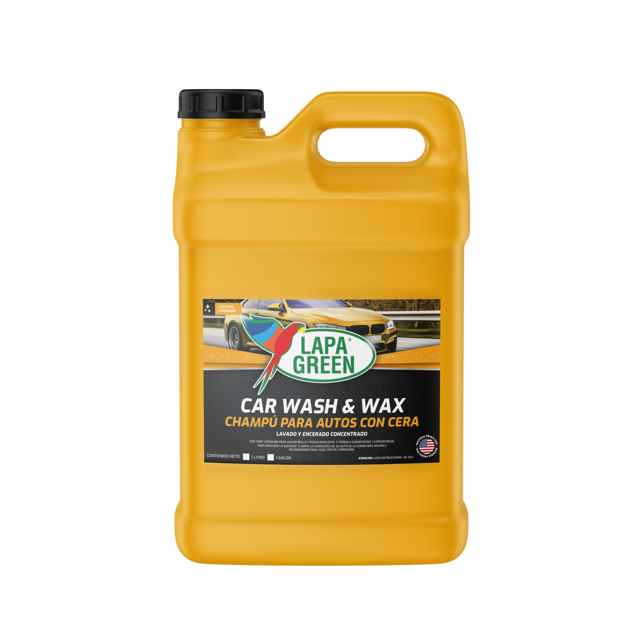 Lapa Green GALÓN CAR WASH & WAX (Champú para Auto con Cera) - Lapa Green