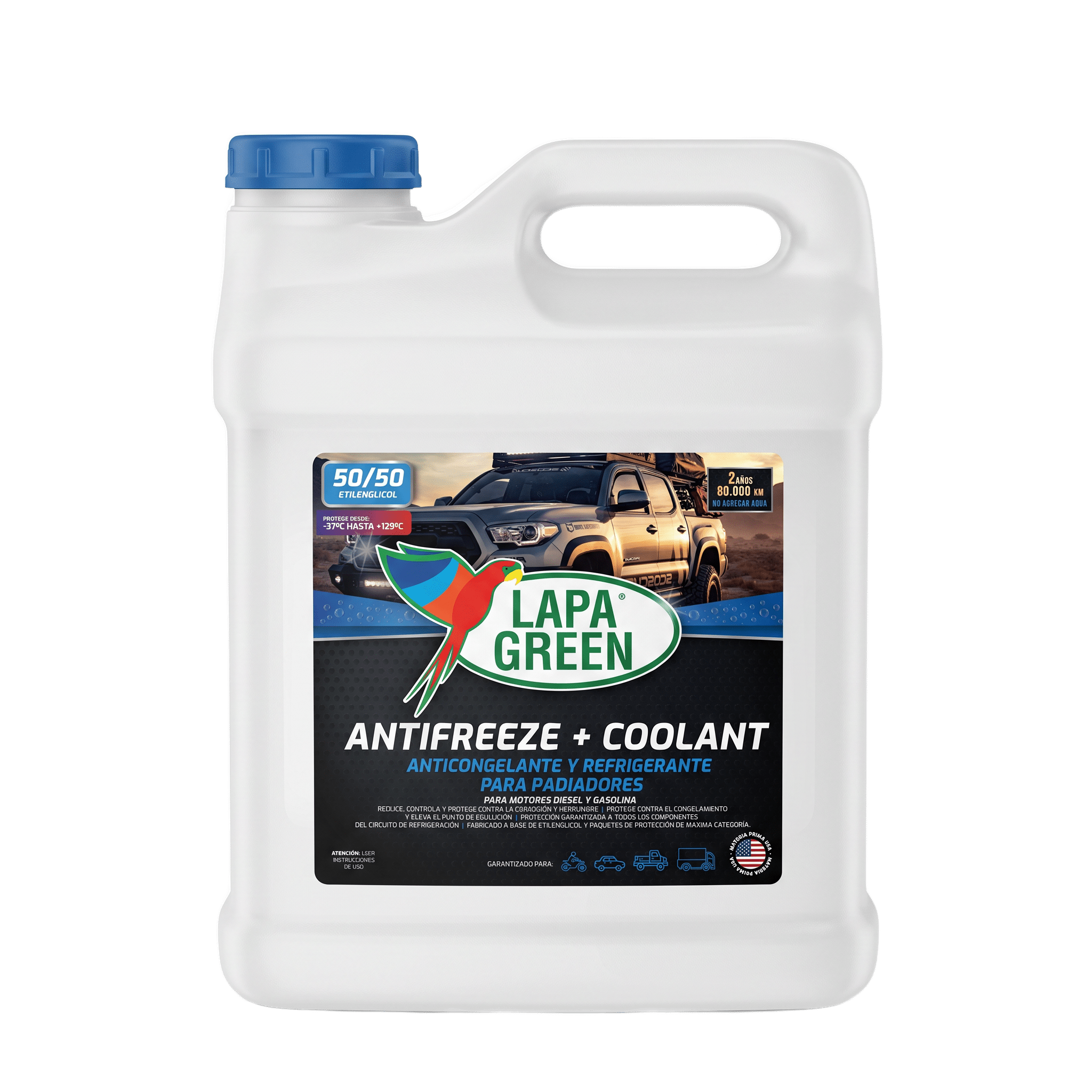 Lapa Green GALÓN COOLANT 50/50 ETILENGLICOL - Lapa Green