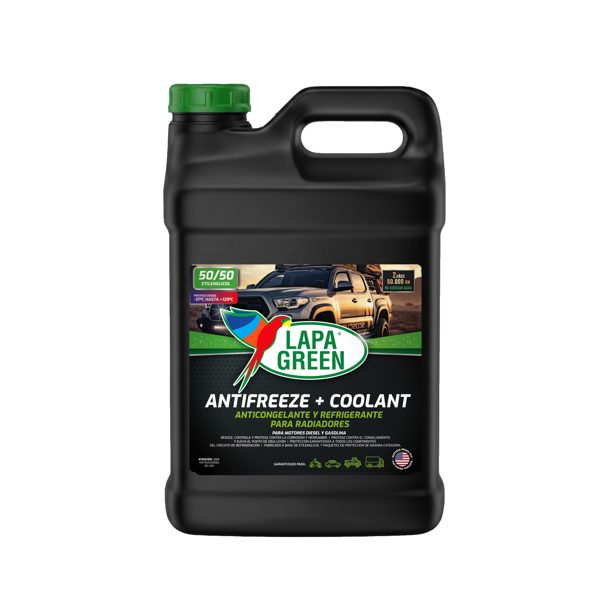 Lapa Green GALÓN COOLANT 50/50 ETILENGLICOL - Lapa Green