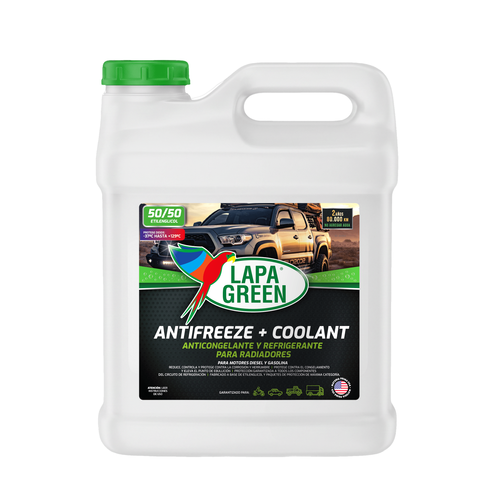 Lapa Green GALÓN COOLANT 50/50 ETILENGLICOL - Lapa Green