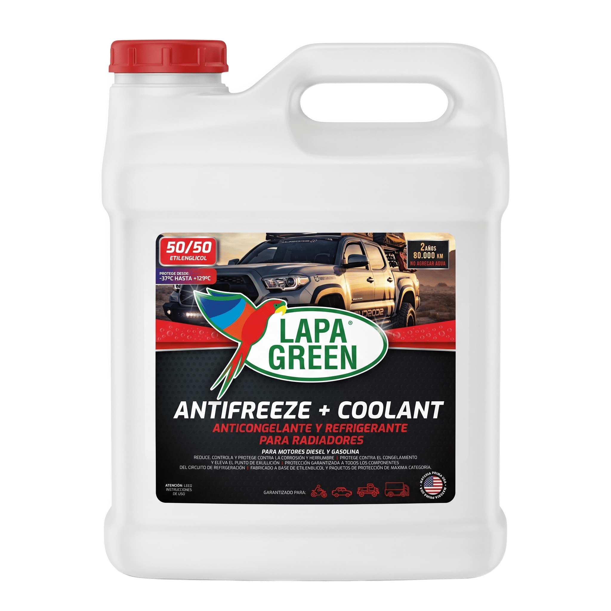 Lapa Green GALÓN COOLANT 50/50 ETILENGLICOL - Lapa Green