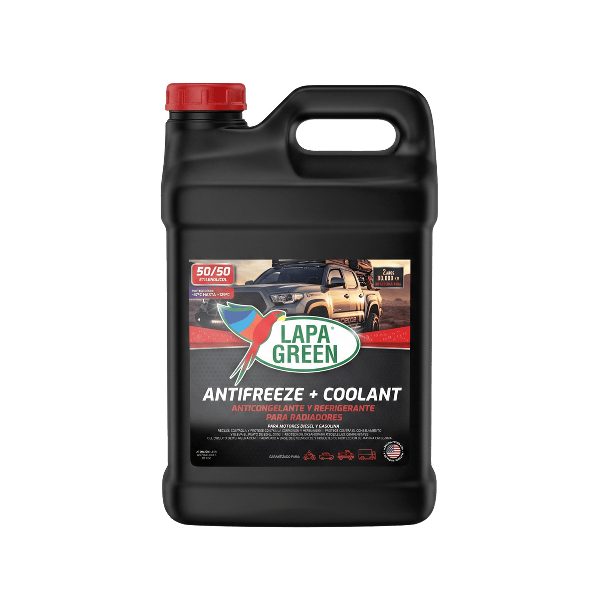 Lapa Green GALÓN COOLANT 50/50 ETILENGLICOL ROJO - Lapa Green