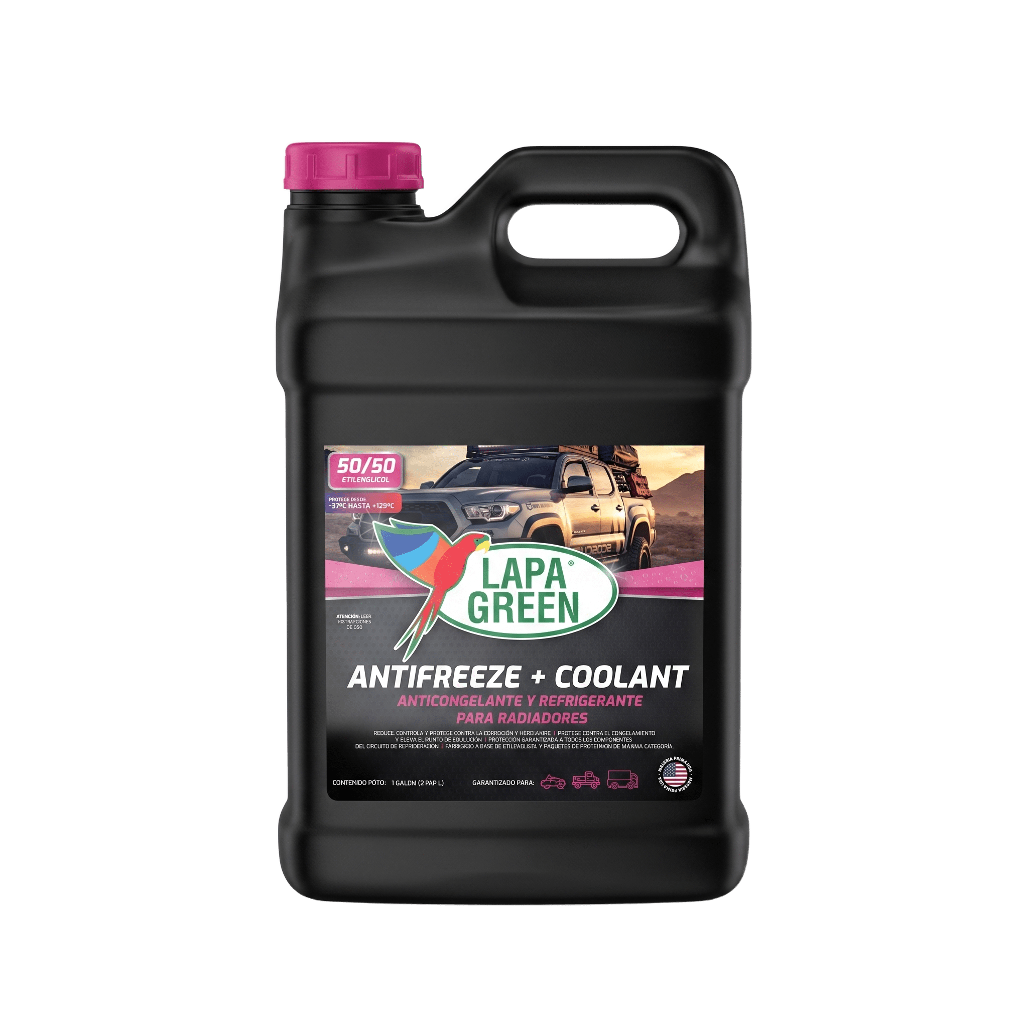 Lapa Green GALÓN COOLANT 50/50 ETILENGLICOL ROSADO - Lapa Green